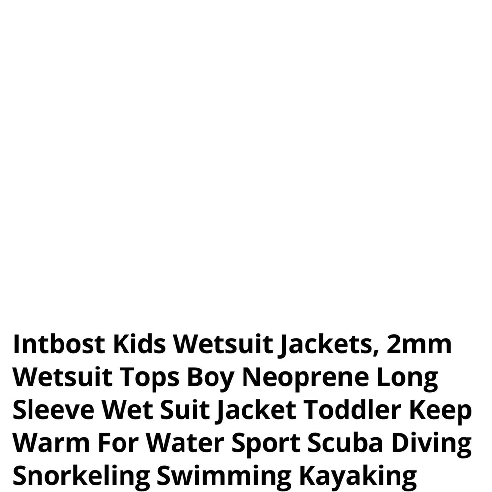 Yakevo Wetsuit Jacket Kids 6 Navy Blue Excellent 2mm Neoprene Long Sleeve Zip